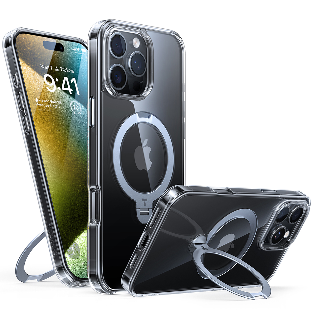Torras - Ostand Spin Series - iPhone 16 Pro Max - Clear KF2344159