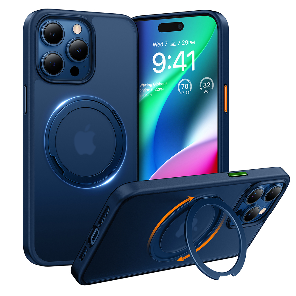 Torras - Ostand Pro Series - iPhone 15 Pro - Navy Blue KF2344175