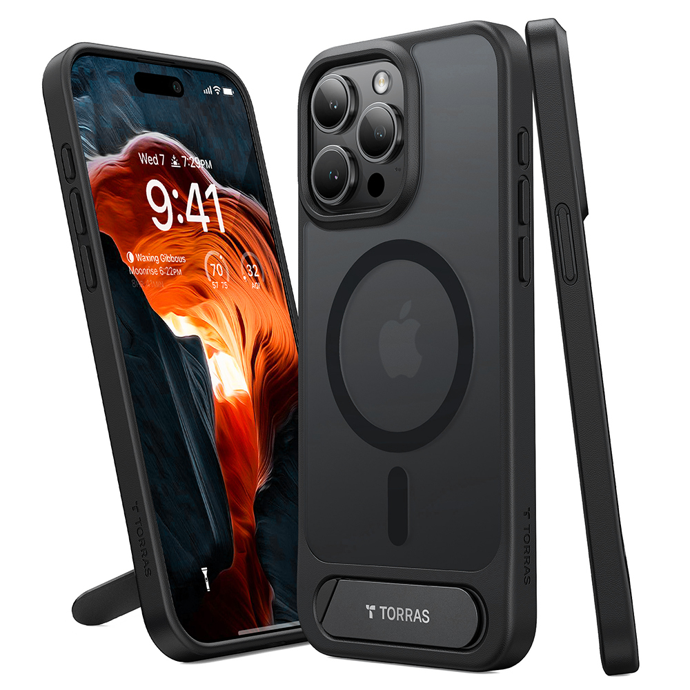 Torras - Pstand - iPhone 15 Pro Max - Black KF2344187