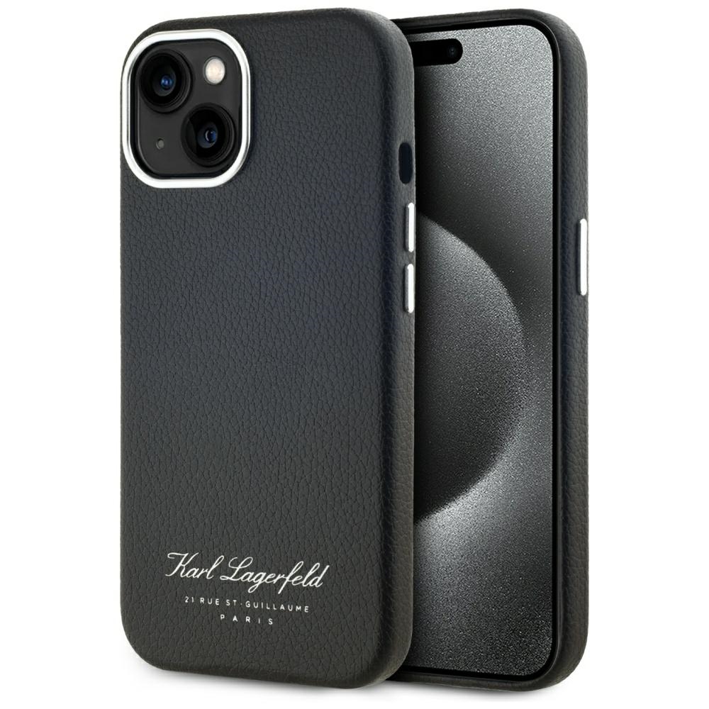 Karl Lagerfeld - Hardcase Leather (KLHCP15SPGWCMKHK) - iPhone 15 - Hotel RSG KF2348076