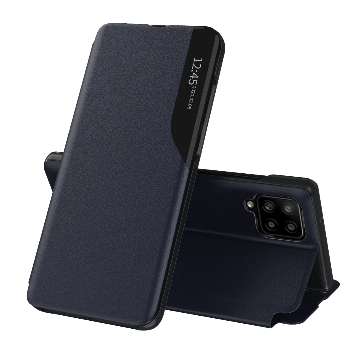 Techsuit - eFold Series - Samsung Galaxy A12 / A12 Nacho - Dark Blue KF233548