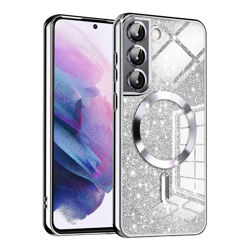 Techsuit - Luxury Glitter MagSafe - Samsung Galaxy S21 5G - Silver KF2325040