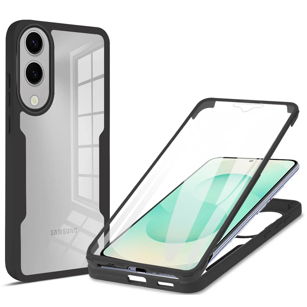 Techsuit - ColorVerse 360 Series + Screen Protector - Samsung Galaxy S25 Edge - Black KF2346837