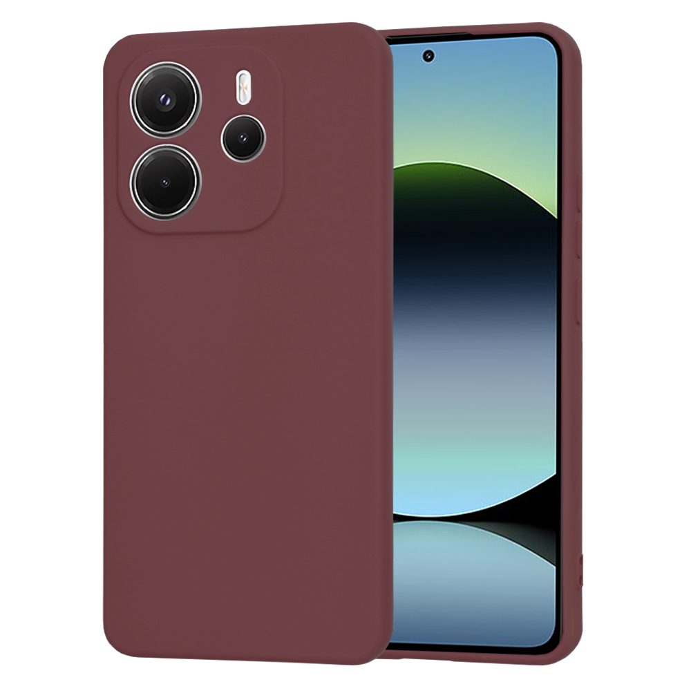 Techsuit - SoftFlex - Xiaomi Redmi Note 14 4G (164,84 x 78,15 x 8,16mm) - Plum Red KF2346990