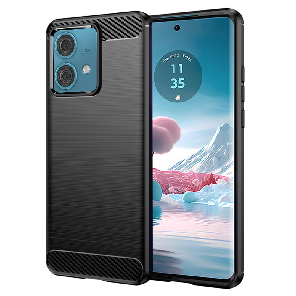 Techsuit - Carbon Silicone - Motorola Edge 40 Neo - Black KF2314697