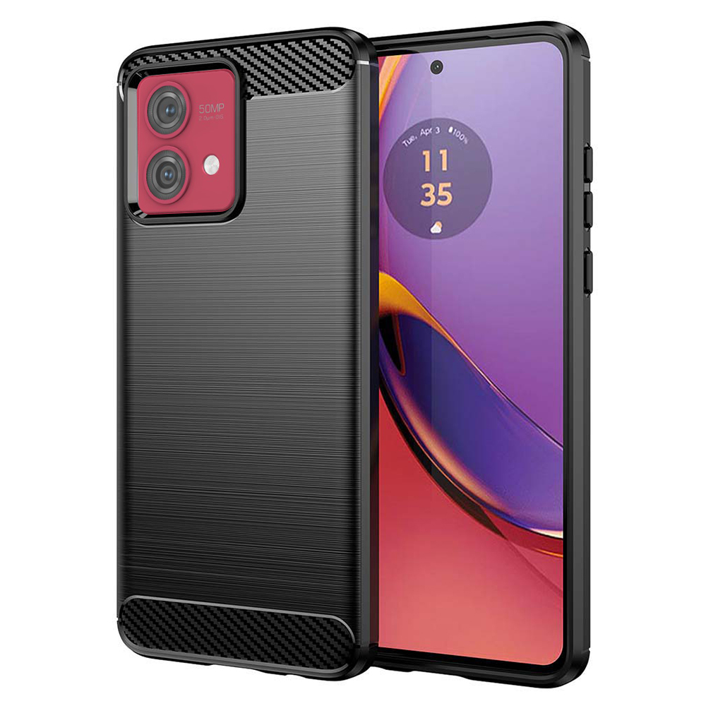 Techsuit - Carbon Silicone - Motorola Moto G84 - Black KF2314831