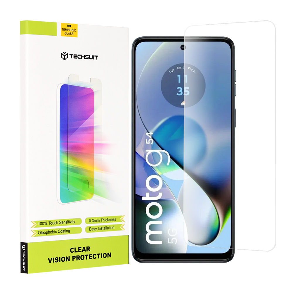 Techsuit - Clear Vision Glass - Motorola Moto G14 / Moto G54 / Moto G54 Power Edition / Moto G64 - Transparent KF2315548