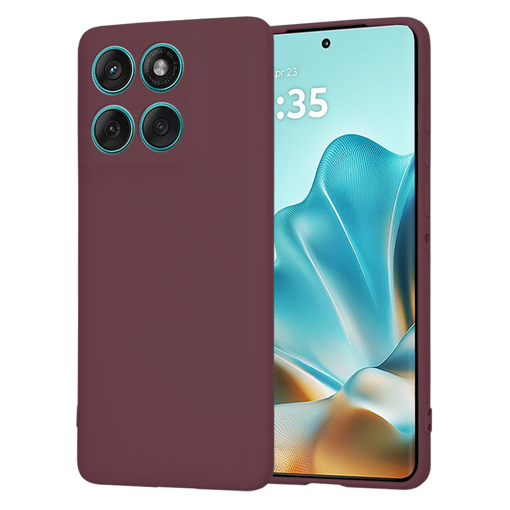 Techsuit - SoftFlex - Motorola Edge 60 / Edge 60 Fusion - Plum Red KF2347846