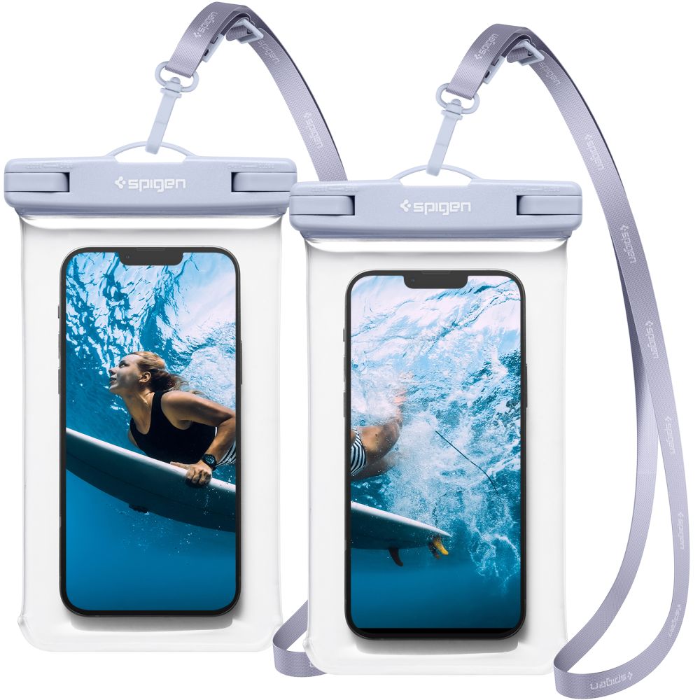 Spigen (2 balenia) Vodotesné puzdro (A601) - IPX8, pre telefón 3,5 - 7" - Aqua modrá KF239925