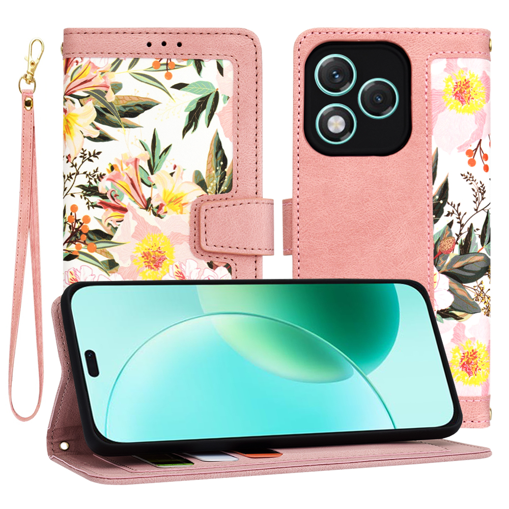 Techsuit – FlipCraft flipové puzdro pre Honor 400 Lite – Sweetheart Pink KF2347871