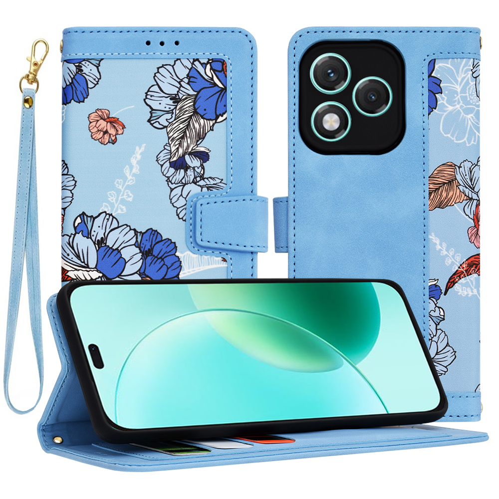 Techsuit – FlipCraft flipové puzdro pre Honor 400 Lite – Vibrant Blue KF2347872