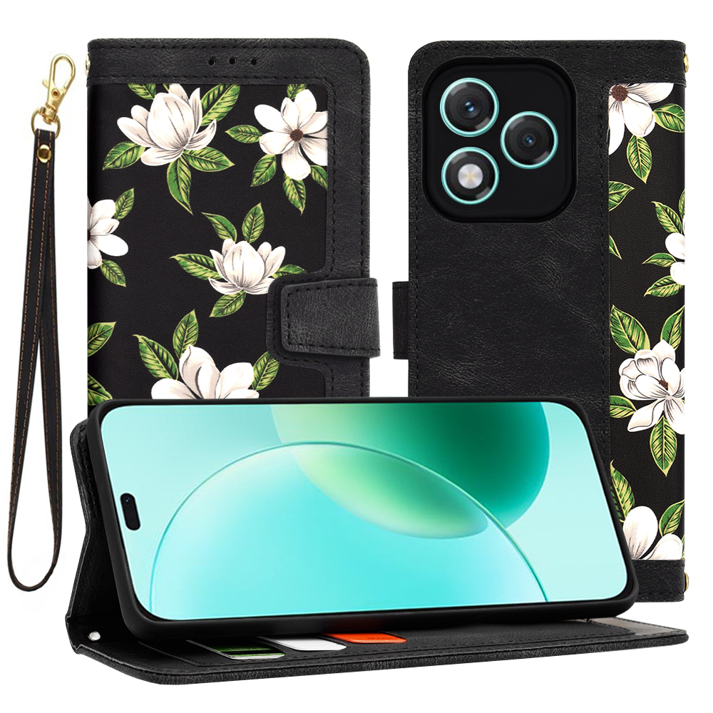 Techsuit – FlipCraft flipové puzdro pre Honor 400 Lite – Flowers of the Dawn KF2347870