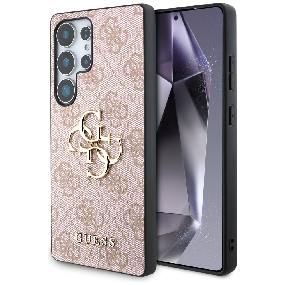 Guess – Hardcase 4G Big Metal Logo ochranný kryt pre Samsung Galaxy S25 Ultra – ružový KF2345824