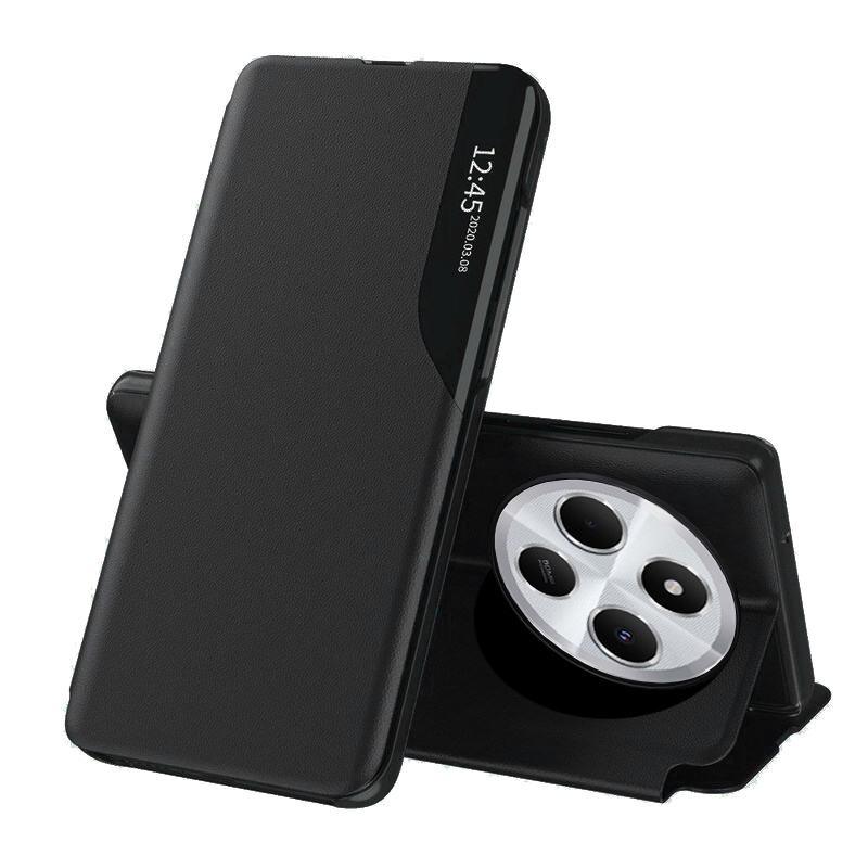 Techsuit – eFold Series knižkové puzdro pre Xiaomi Redmi 14C / Poco C75 – čierne KF2341802