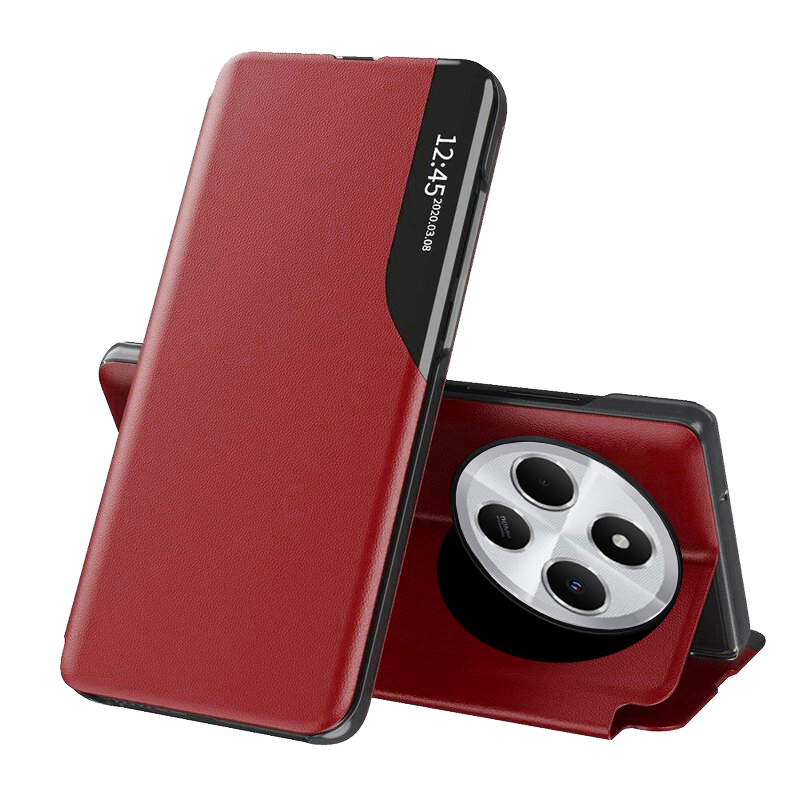 Techsuit – eFold Series knižkové puzdro pre Xiaomi Redmi 14C / Poco C75 – červené KF2341804