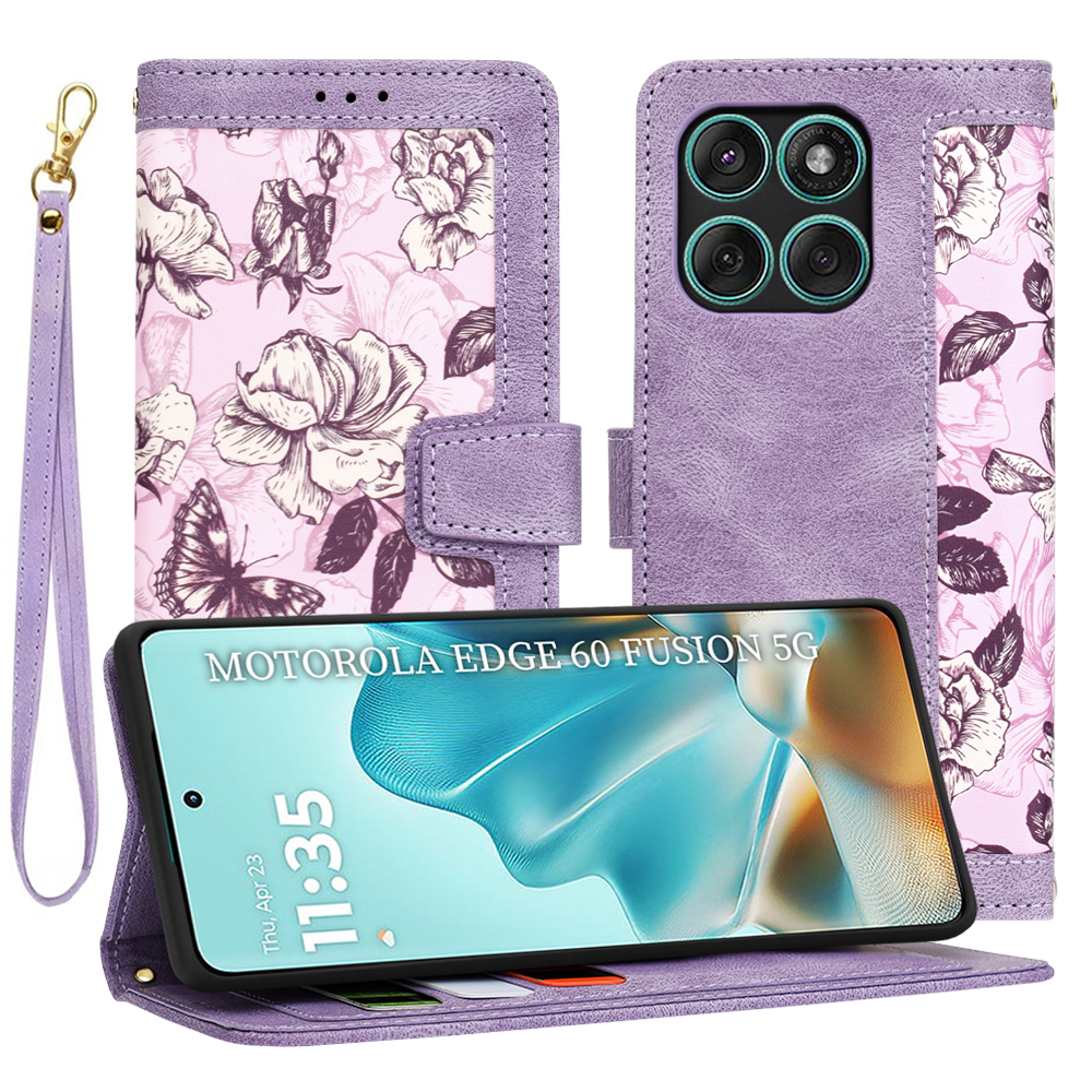 Techsuit – FlipCraft flipové puzdro pre Motorola Edge 60/Edge 60 Fusion – Mysterious Purple KF2347829