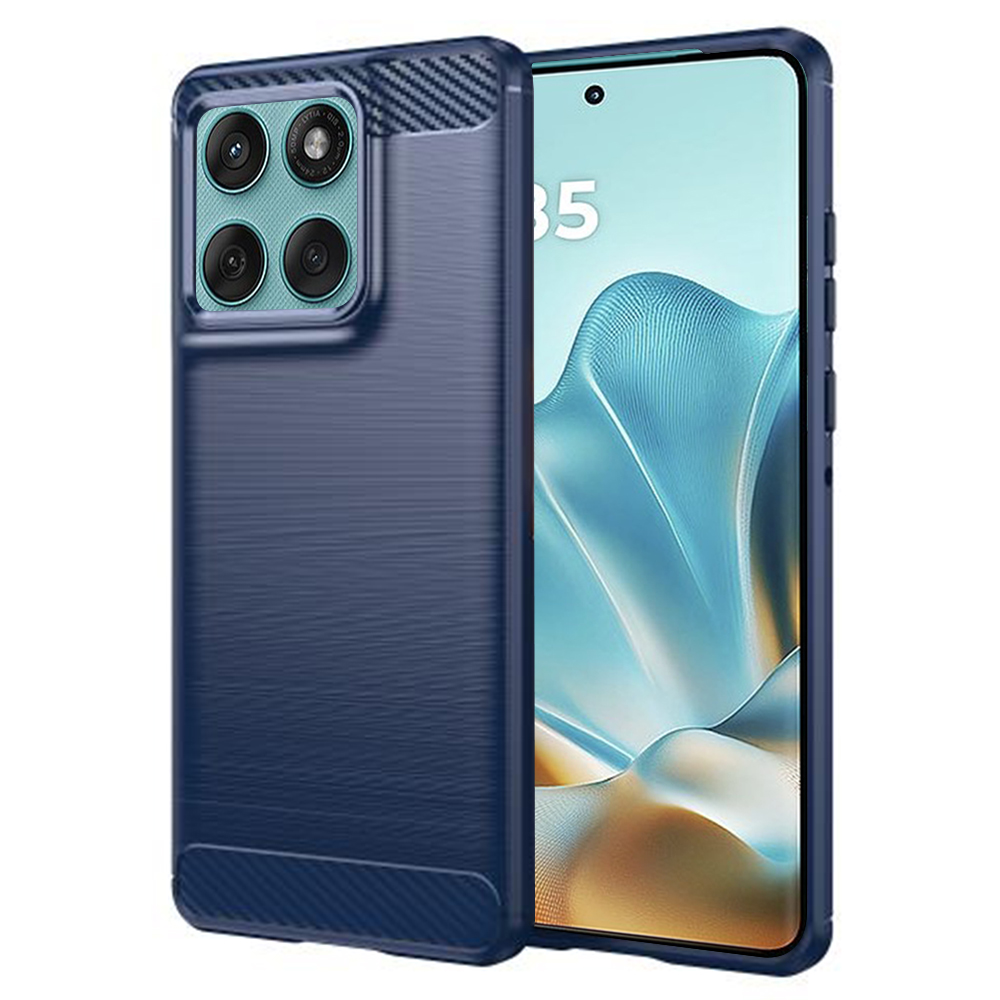 Techsuit – Carbon Silicone silikónový kryt pre Motorola Edge 60 / Edge 60 Fusion – modrý KF2347831