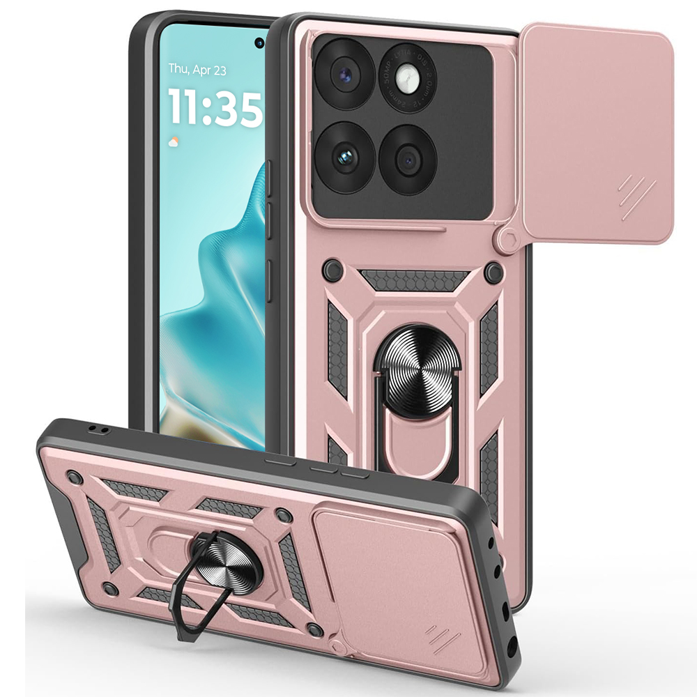 Techsuit – CamShield Series ochranný kryt pre Motorola Edge 60 / Edge 60 Fusion – ružovo-zlatý KF2347835
