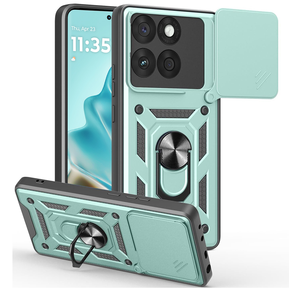 Techsuit – CamShield Series ochranný kryt pre Motorola Edge 60 / Edge 60 Fusion – zelený KF2347836