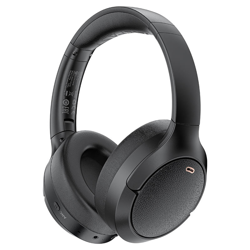 Acefast – Bezdrôtové slúchadlá H6 – Bluetooth 5.3, USB-C, aktívna redukcia hluku, IPX4, 500 mAh, Hi-Fi zvuk – čierna KF2341078