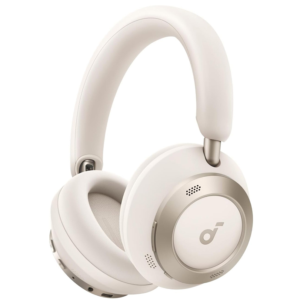 Anker – Bezdrôtové slúchadlá SoundCore Space One Pro (A3062G21) – Bluetooth 5.3, aktívne potlačenie hluku, Hi-Res audio – biela KF2342755