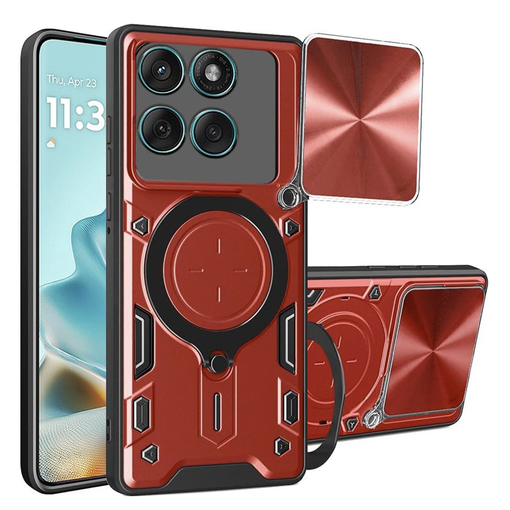 Techsuit - CamGuard Pro kryt na Motorola Edge 60 / Edge 60 Fusion - Červená KF2347839