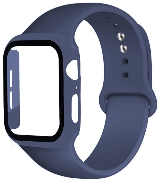 3v1 Ochranné púzdro + Silikonový remienok pre Apple Watch Farba: Modrá, Veľkosť Apple Watch: 38MM
