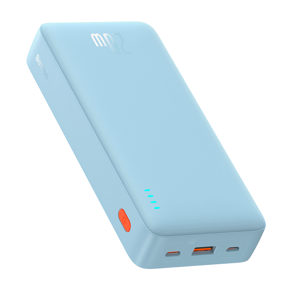 Baseus - Power Bank Airpow (P10022804313-00) - USB, Type-C, Micro-USB, 20W, 20000mAh - Galaxy Blue KF2332431