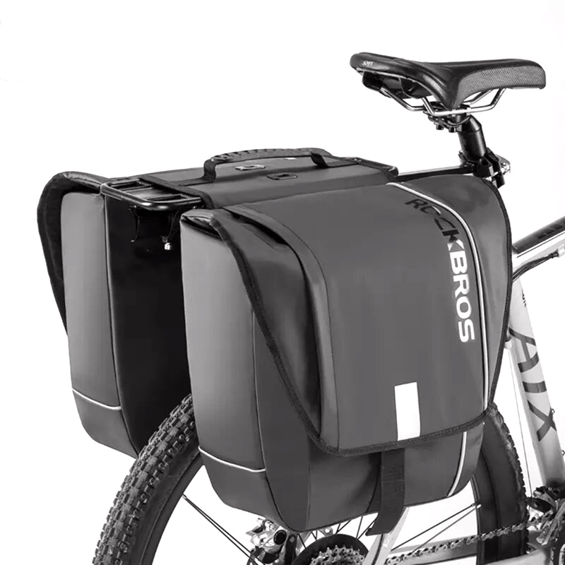 RockBros Úložná taška (A10) - s rýchloupínacím systémom na kufor bicykla, 30 l - čierna