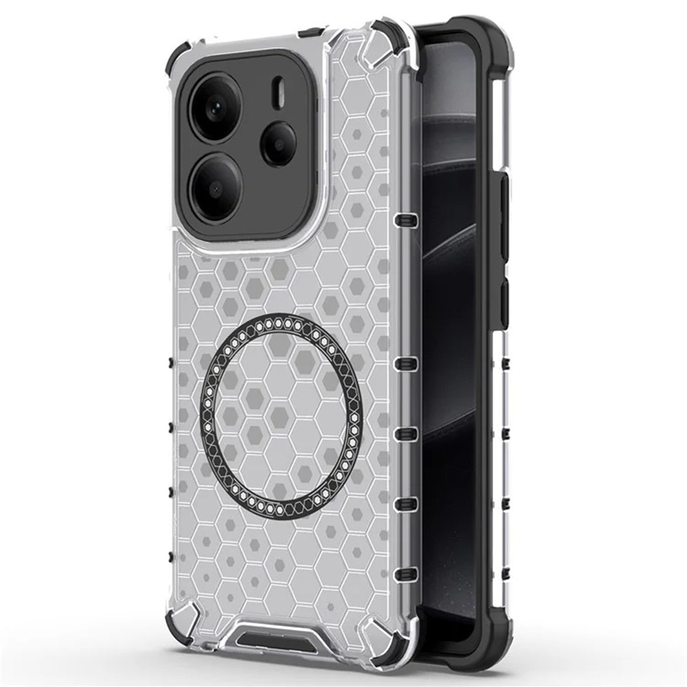 Techsuit - HoneyComb Shield MagSafe - Xiaomi Redmi Note 14 4G (Regional) - White KF2348209