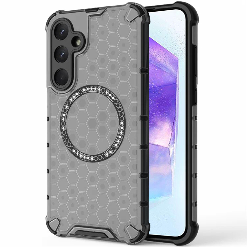 Techsuit - HoneyComb Shield MagSafe - Samsung Galaxy A55 5G - Black KF2348258