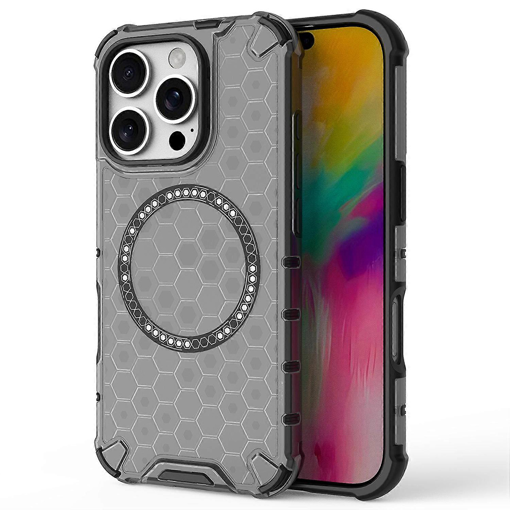 Techsuit - HoneyComb Shield MagSafe - iPhone 16 Pro Max - Black KF2348312