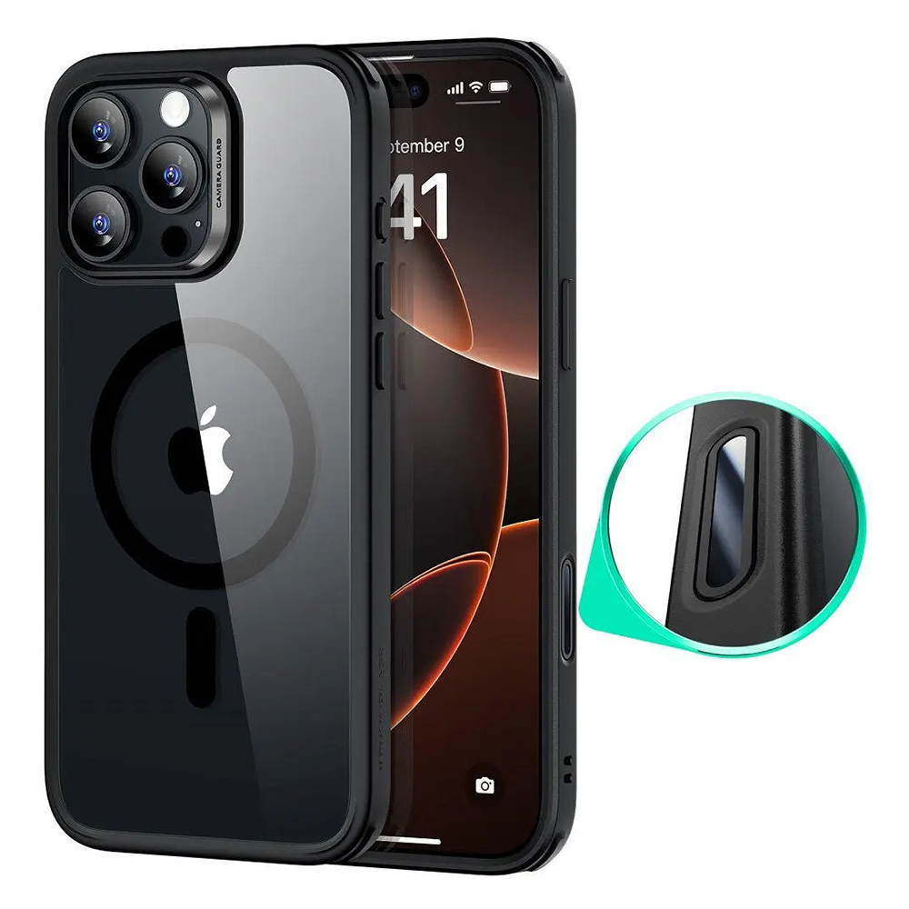 ESR - Classic Hybrid HaloLock - iPhone 16 Pro - Clear Black KF2349024