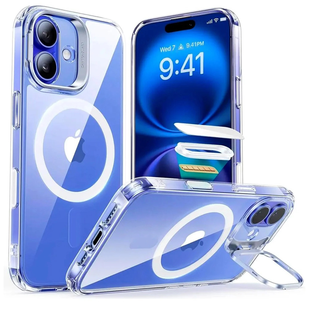 ESR - Classic Hybrid HaloLock Kickstand - iPhone 16 - Clear KF2349030