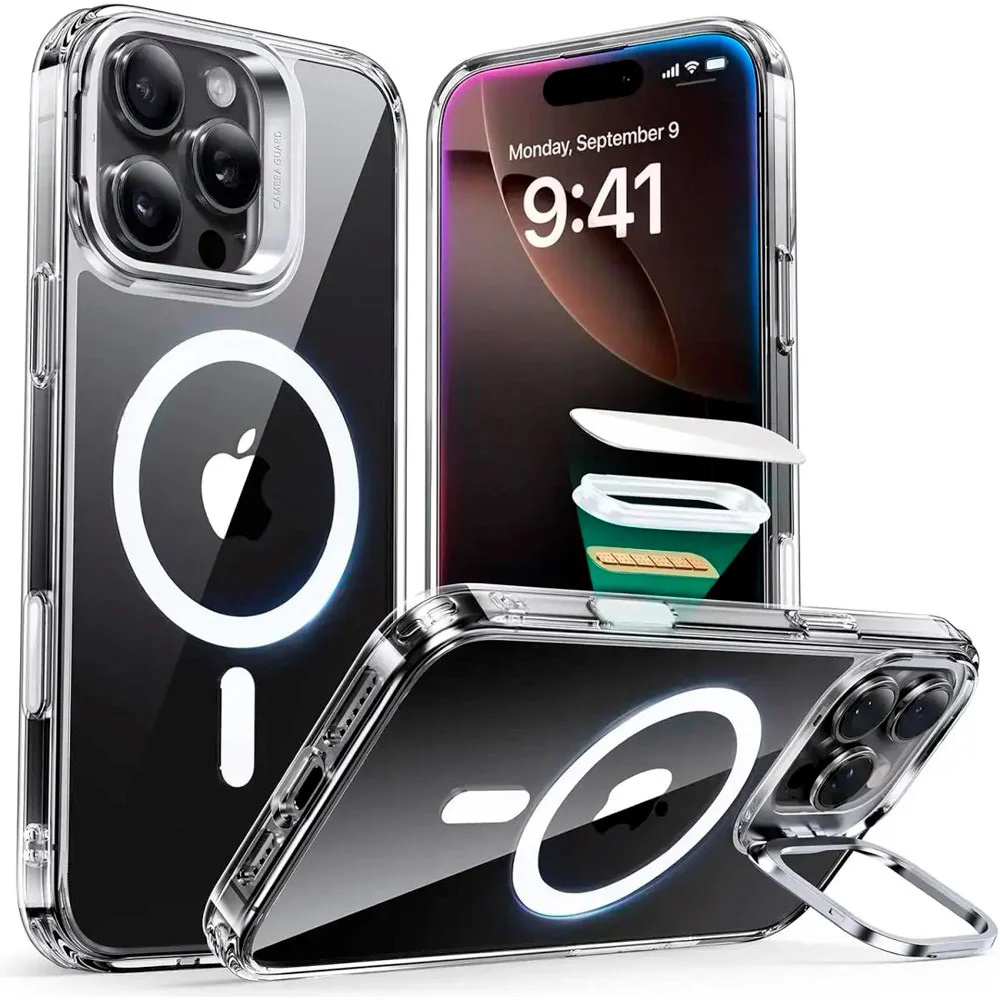 ESR - Classic Hybrid HaloLock Kickstand - iPhone 16 Pro Max - Clear KF2349036