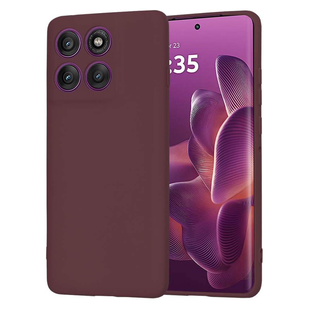 Techsuit - SoftFlex - Motorola Edge 60 Pro - Plum Red KF2348607