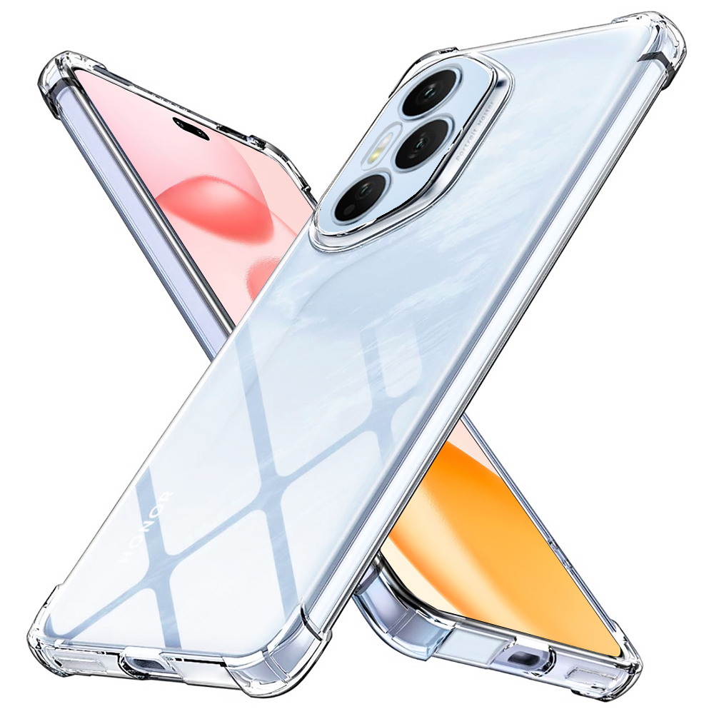 Techsuit – Shockproof Clear Silicone puzdro pre Honor 400 Pro – priehľadné KF2349873