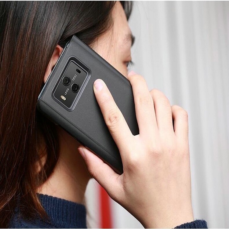 Bomba Zrkadlový silikónový otvárací obal pre Samsung - modrý Model Samsung: Galaxy A6 Plus (2018)