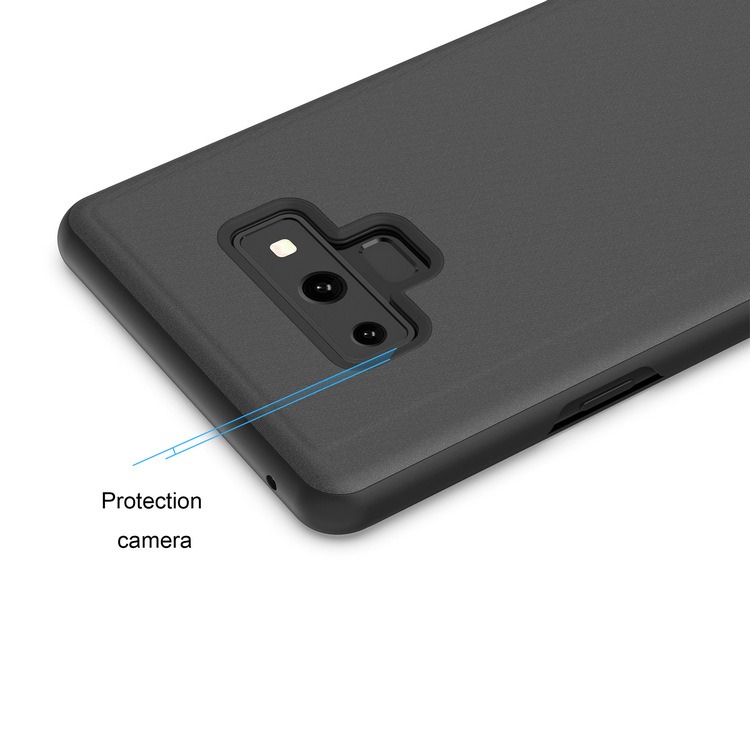 Bomba Zrkadlový silikónový otvárací obal pre Samsung - modrý Model Samsung: Galaxy A6 Plus (2018)