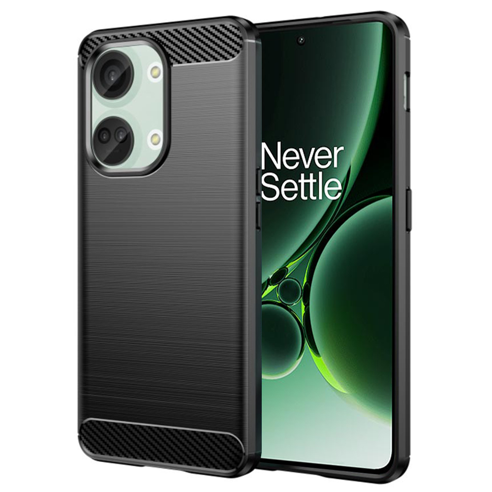 Techsuit – Carbon Silicone puzdro na OnePlus Nord 3 – čierne KF2314823