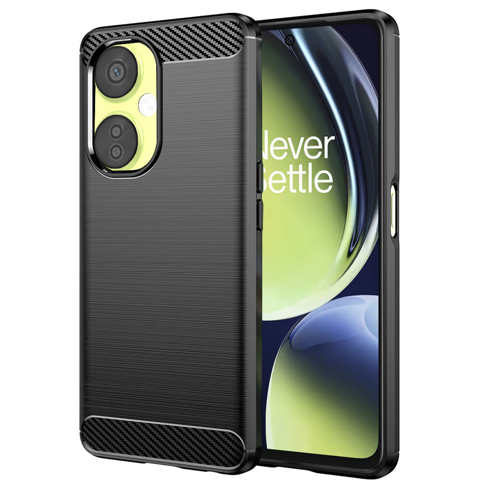 Techsuit – Carbon Silicone puzdro na OnePlus Nord CE 3 Lite – čierne KF2315554