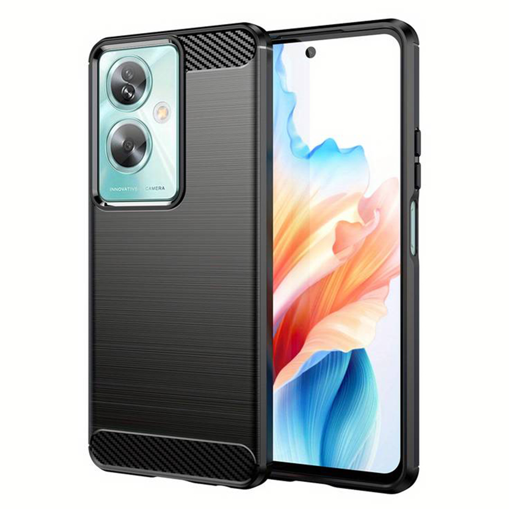 Techsuit – Carbon Silicone puzdro na Oppo A79 5G / OnePlus Nord N30 SE – čierne KF2317722