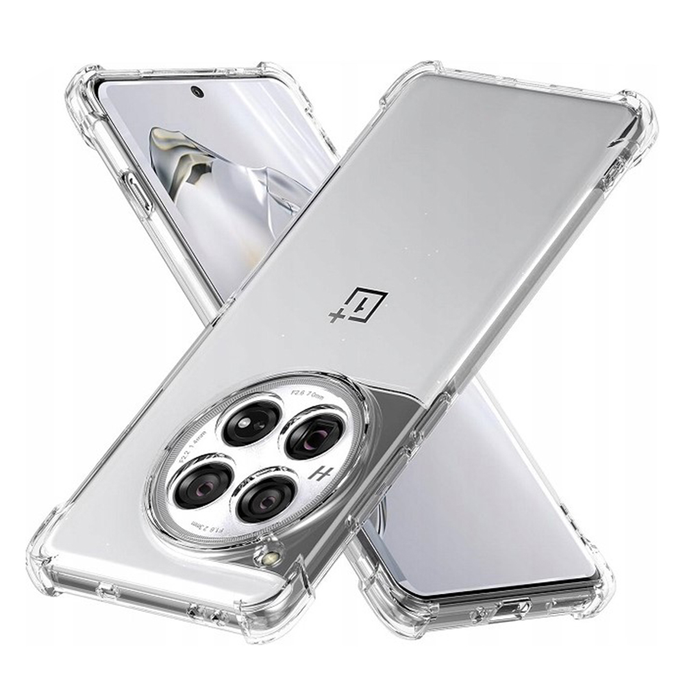 Techsuit – Shockproof Clear Silicone puzdro na OnePlus 12 – číre KF2318269