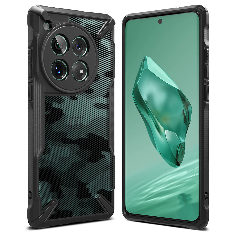 Ringke – Fusion X Design puzdro na OnePlus 12 – camo čierne KF2318975