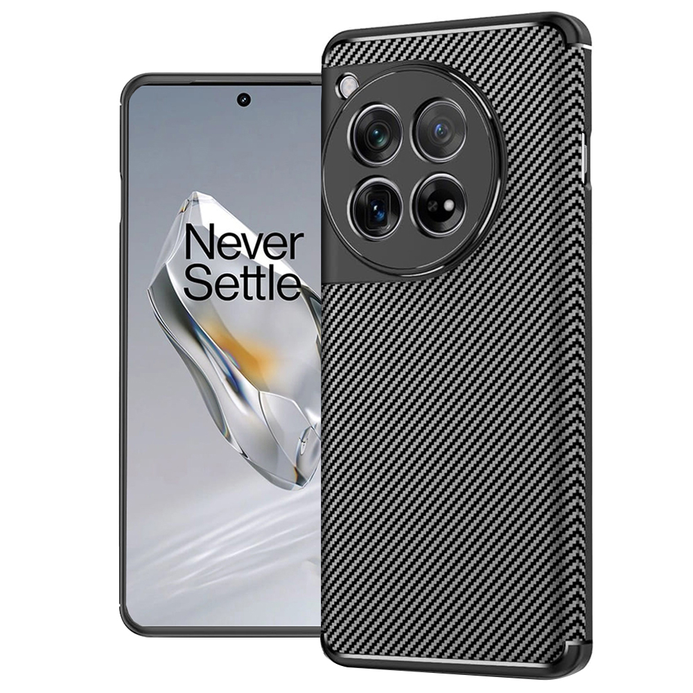 Techsuit – CarbonFiber puzdro na OnePlus 12 – čierne KF2327801