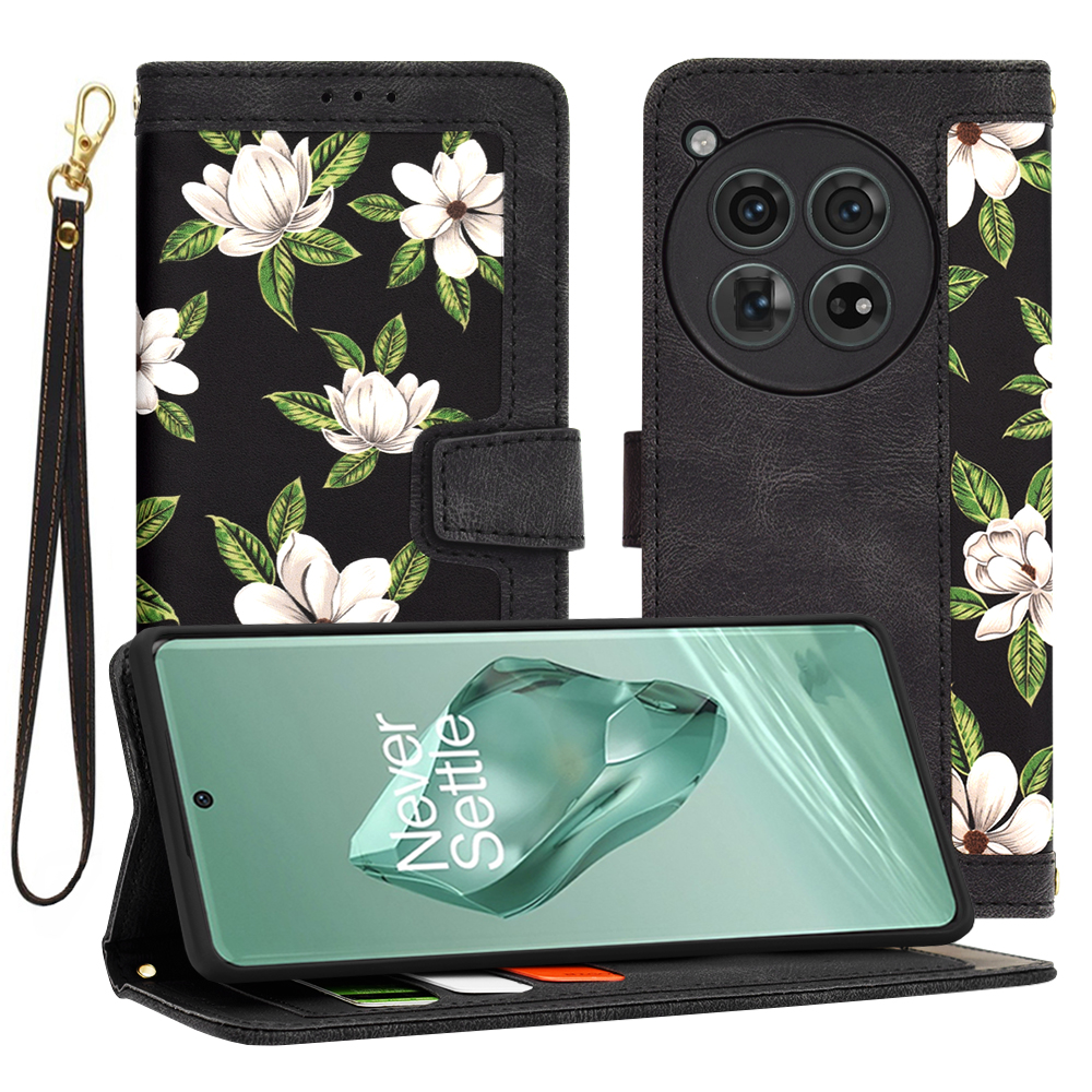 Techsuit – FlipCraft puzdro na OnePlus 12 – Flowers of the Dawn KF2328698