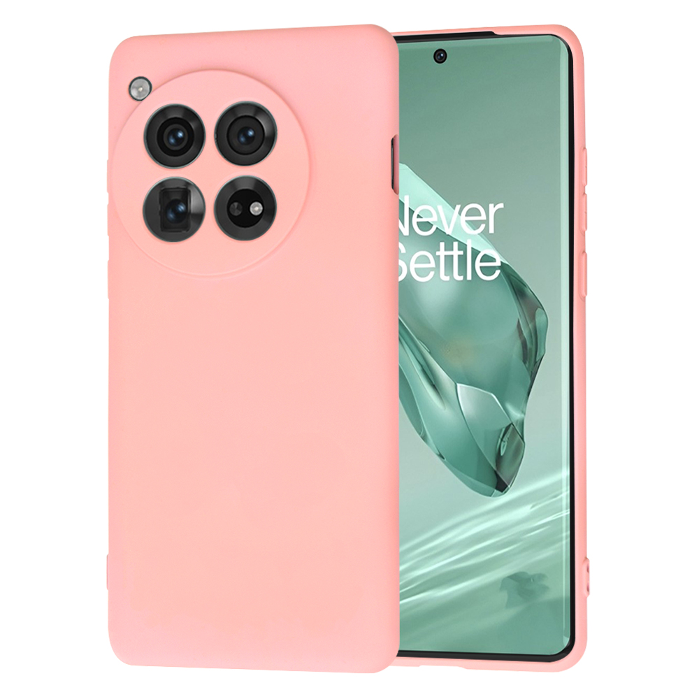 Techsuit – SoftFlex puzdro na OnePlus 12 – kriedovo ružové KF2329036