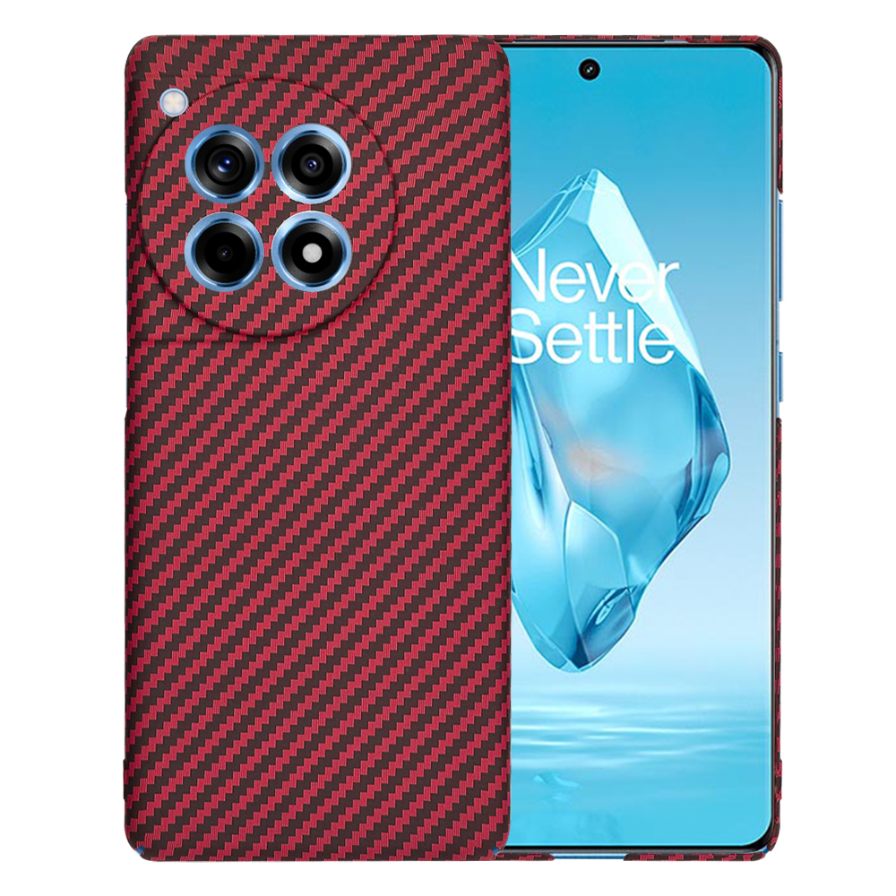 Techsuit – Carbonite FiberShell puzdro na OnePlus 12R – červené KF2333338
