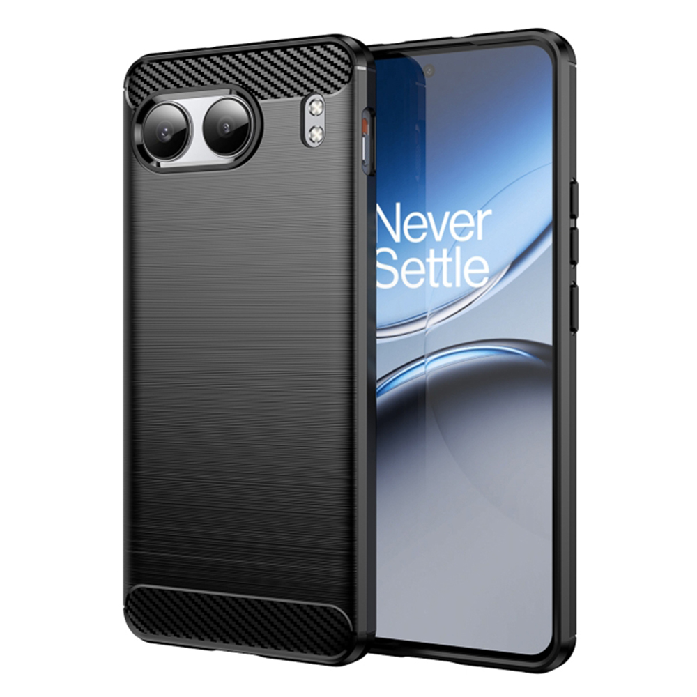 Techsuit – Carbon Silicone puzdro na OnePlus Nord 4 – čierne KF2336528
