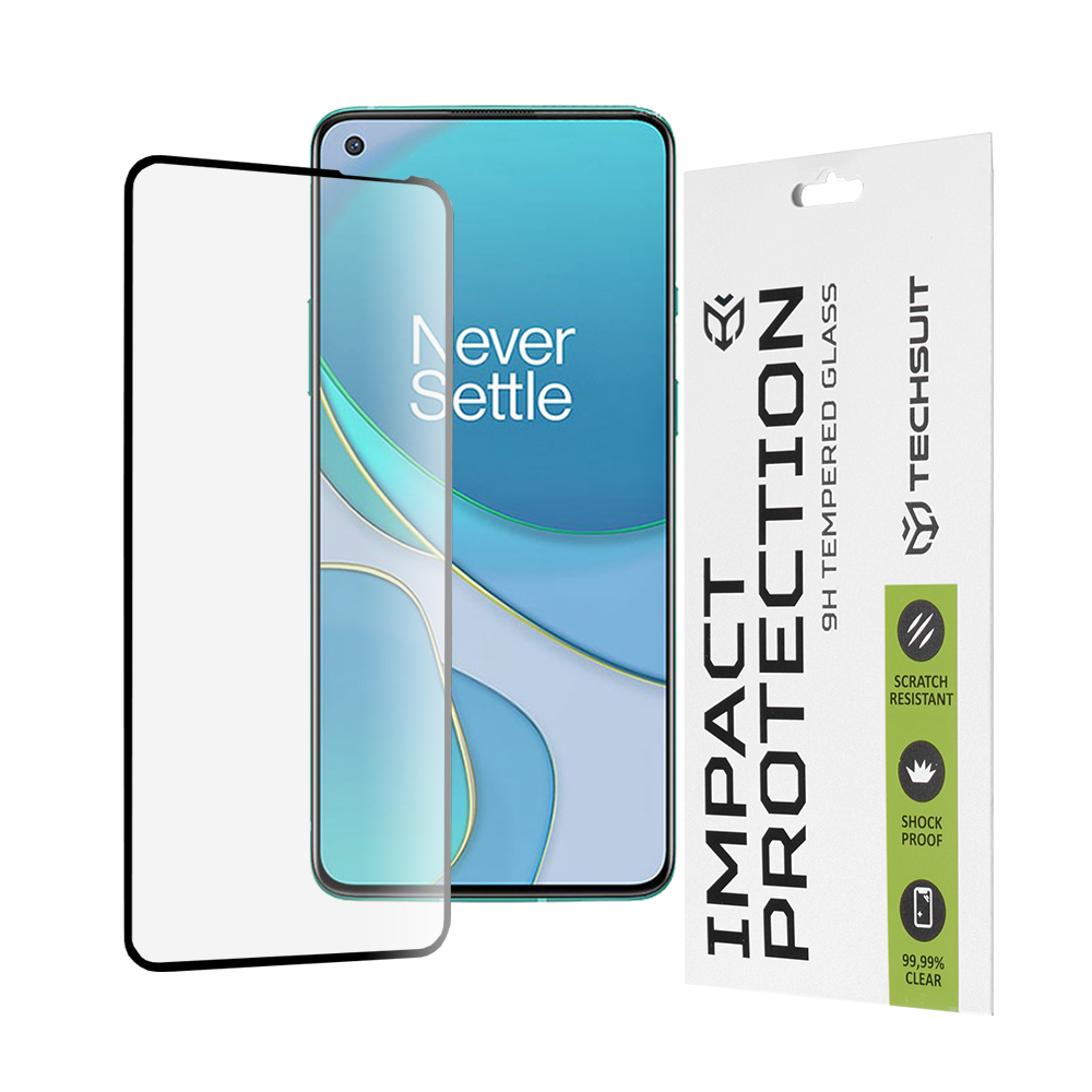 Techsuit – 111D Full Cover tvrdené sklo s celoplošným lepením na OnePlus 8T – čierne KF2344994
